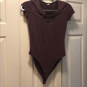 Aeropostale lace up onesie
